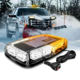 12 Inch 48 Leds Roof Top Amber White Emergency Strobe Light