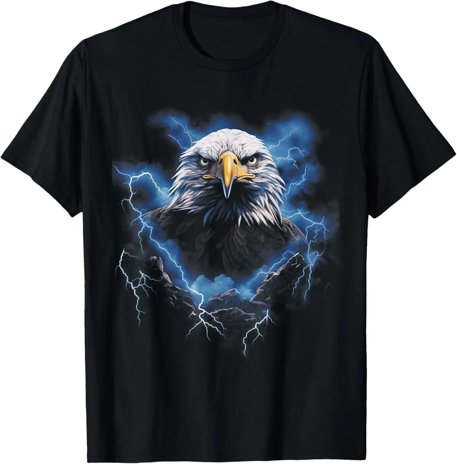 Bald eagle Bird Nature Usa Lightning T-Shirt