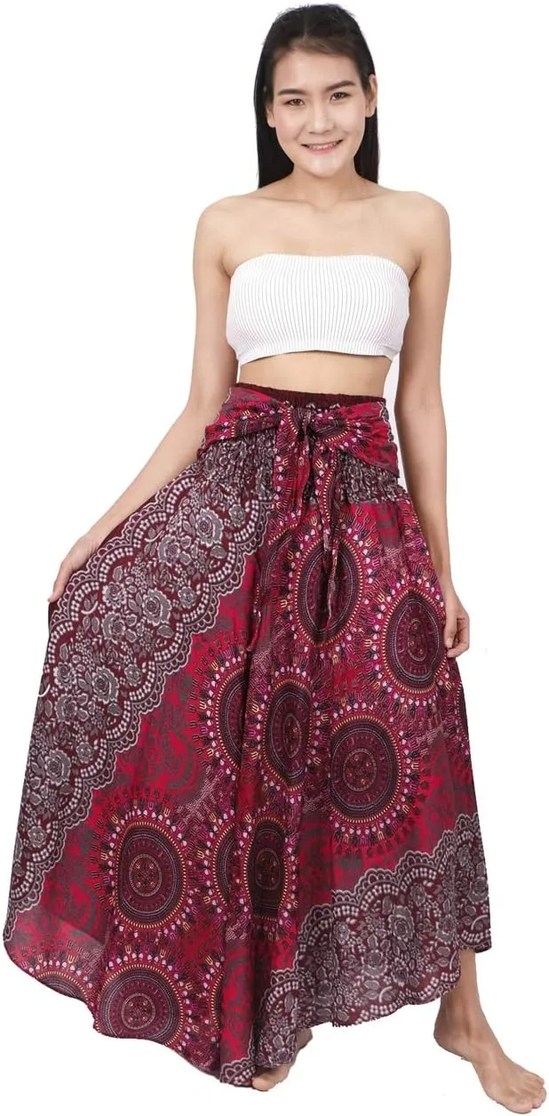 Banjamath Women's Long Bohemian Style Gypsy Boho Hippie Skirt