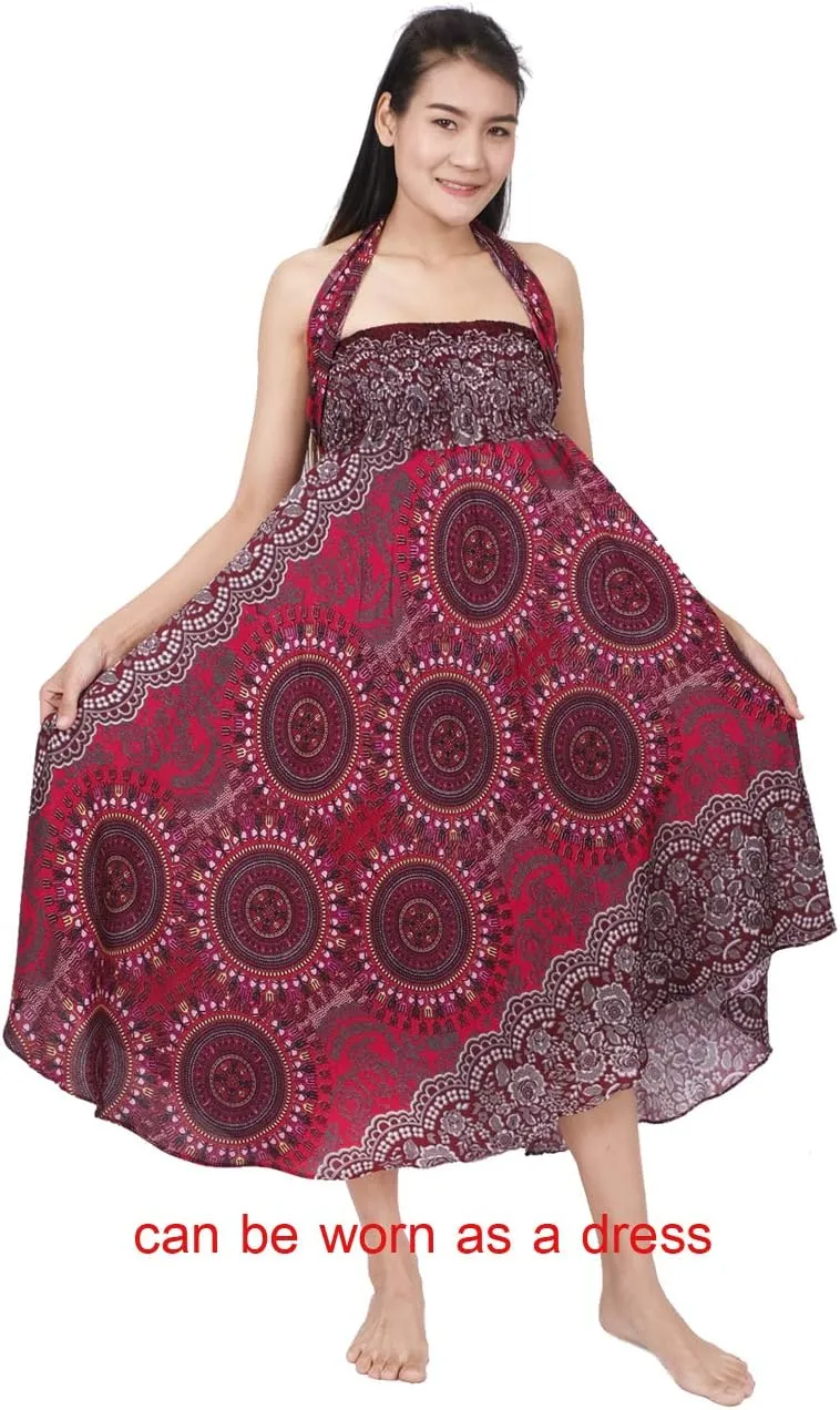 Banjamath Women's Long Bohemian Style Gypsy Boho Hippie Skirt