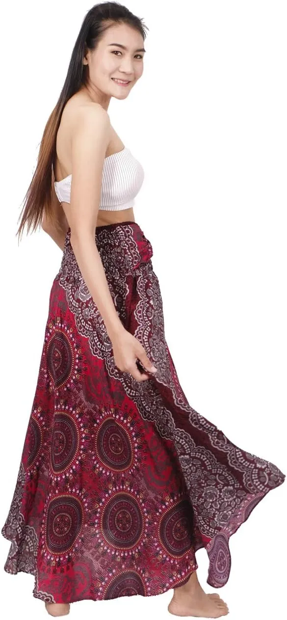 Banjamath Women's Long Bohemian Style Gypsy Boho Hippie Skirt