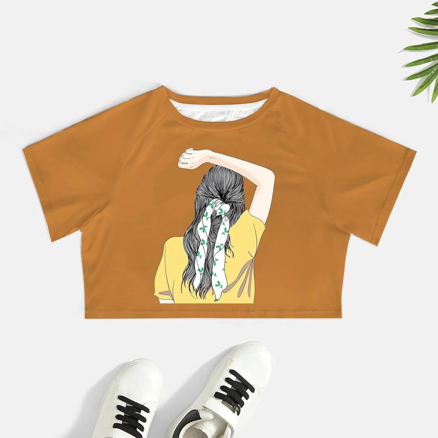 Custom Crop Top for Women Design Photo Logo Text Crop Tops Custom Baby Tee Personalized Short Sleeve Shirt for Mom