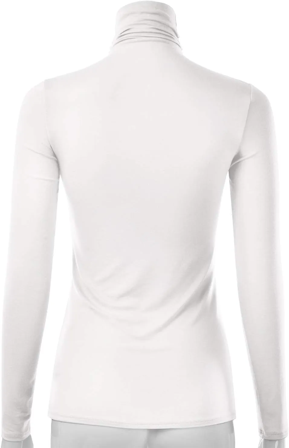 EIMIN Women's Long Sleeve Turtleneck Light Weight Pullover Slim Fit T-Shirts Top (S-3XL)