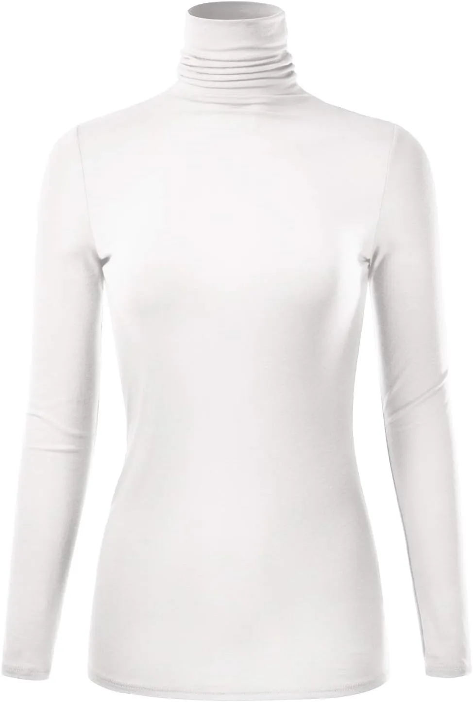 EIMIN Women's Long Sleeve Turtleneck Light Weight Pullover Slim Fit T-Shirts Top (S-3XL)
