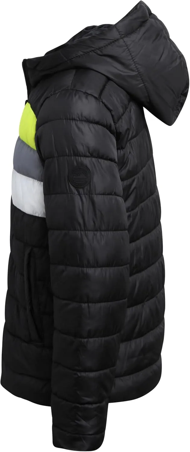 iXtreme Boys' Puffer Jacket - Full Zip Up Bomber Jacket - Cozy Winter Jacket (4-18)