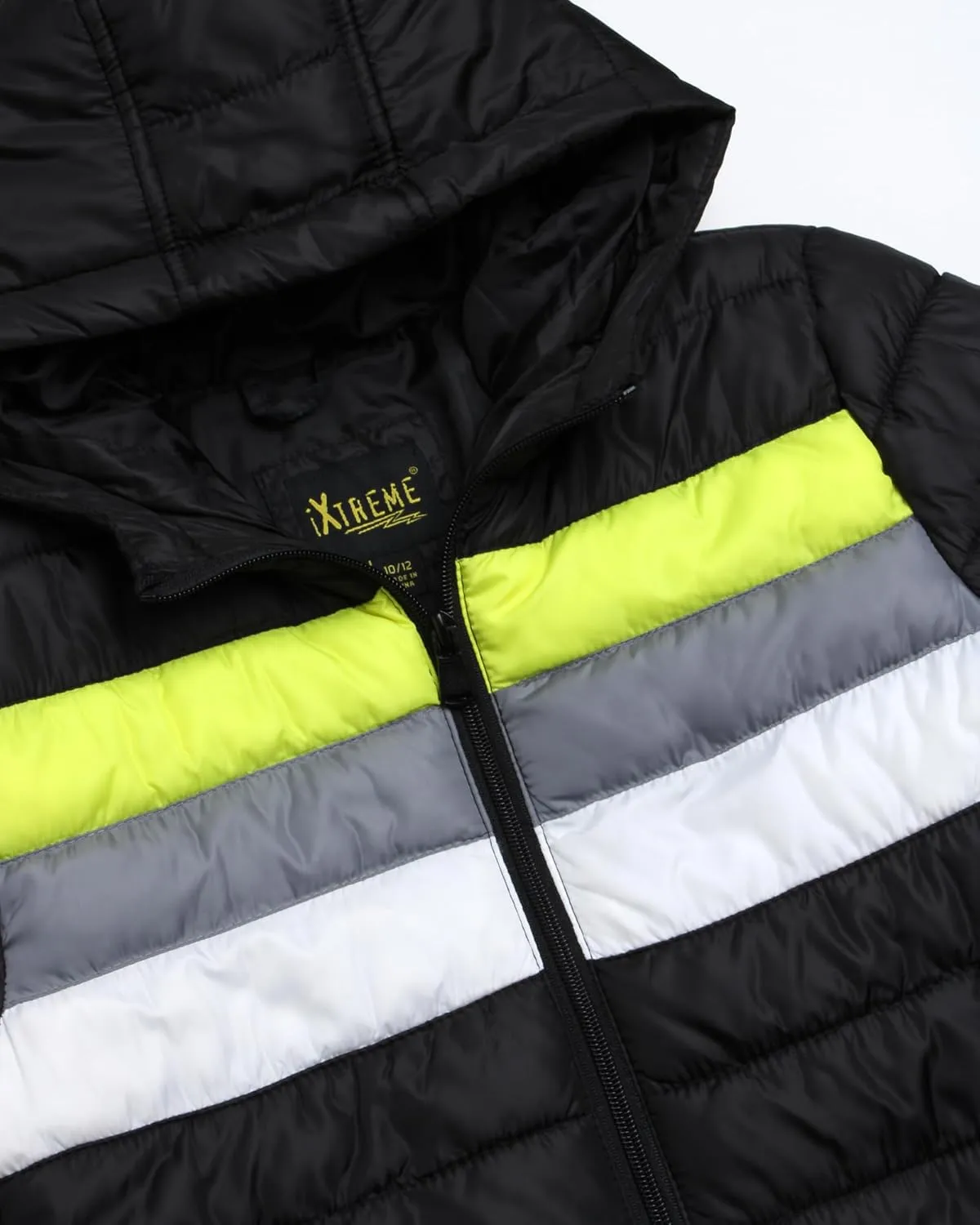 iXtreme Boys' Puffer Jacket - Full Zip Up Bomber Jacket - Cozy Winter Jacket (4-18)