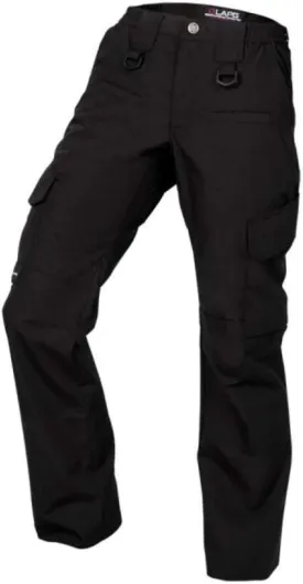 LAPG Women's Uniform Tactical Pants, Elastic Waistband, Mid Rise, Relaxed Fit, Durable Work Training Cargo Pants for Women