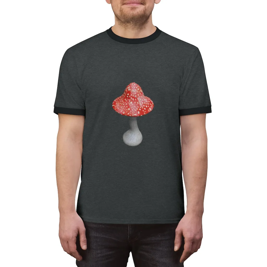 Mushroom Unisex Ringer Tee
