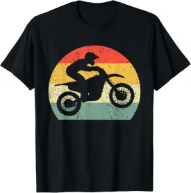 Retro Motocross Biking Vintage Motorcycle Dirt Bike Rider T-Shirt