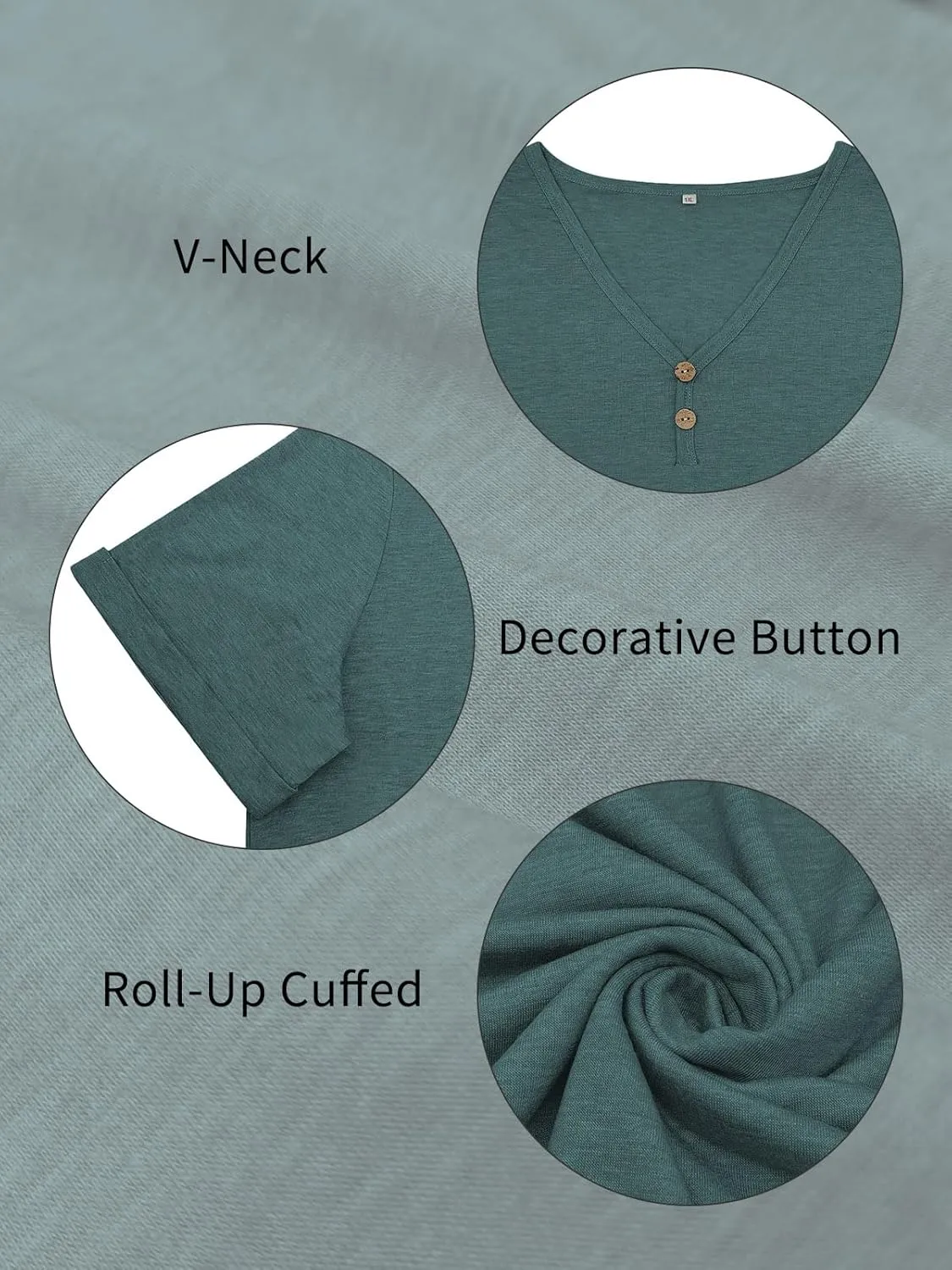 ROSRISS Plus Size Tops for Women Casual V-Neck Side Split Blouses Loose Fit Short Sleeve Tees Summer Cozy Buttons Shirts