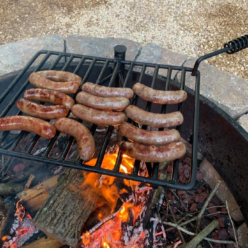 Scratch and Dent, 36" Steel Camp Fire Ring & Outdoor Cooking Grate