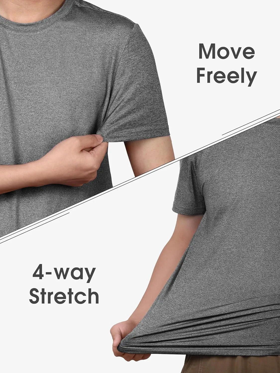 URATOT Men's Workout Shirts Short Sleeve Dry Fit Athletic T-Shirts Moisture Wicking Running Gym Active Lightweight Tee Top