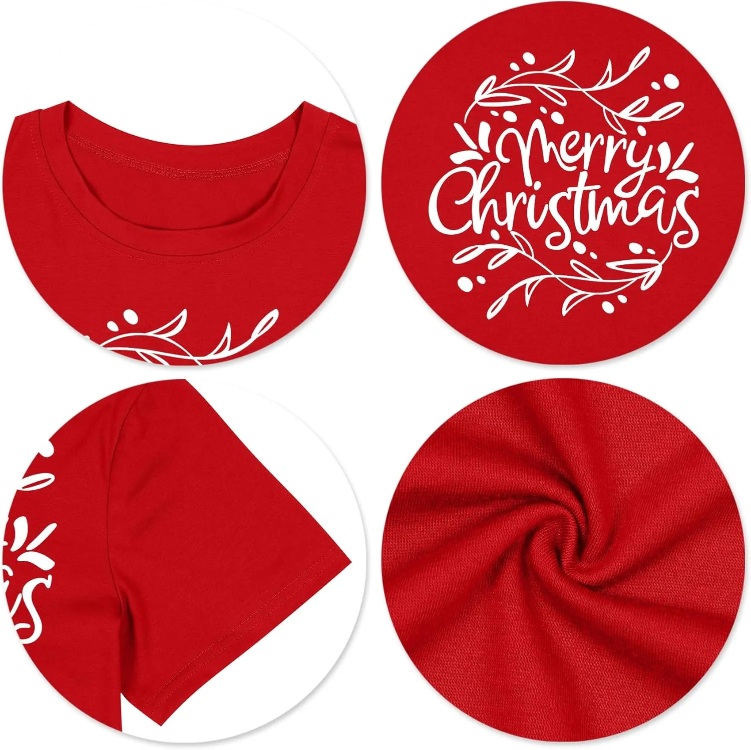 Womens Christmas Light Shirt: Merry Christmas Tee Shirts Xmas T-Shirt Christmas Bright Short Sleeves Top